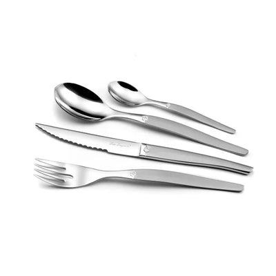 🚢PACK JUEGO CUCHILLERIA JET SABLE LOU LAGUIOLE, 12 PERSONAS, 77 PZ