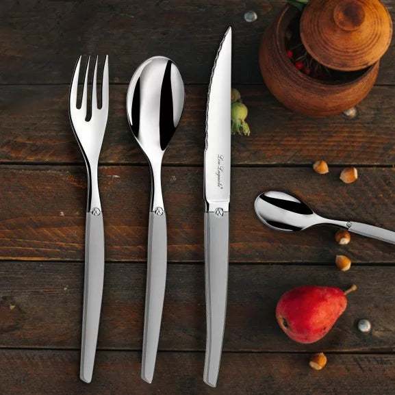 🚢PACK JUEGO CUCHILLERIA JET SABLE LOU LAGUIOLE, 12 PERSONAS, 77 PZ