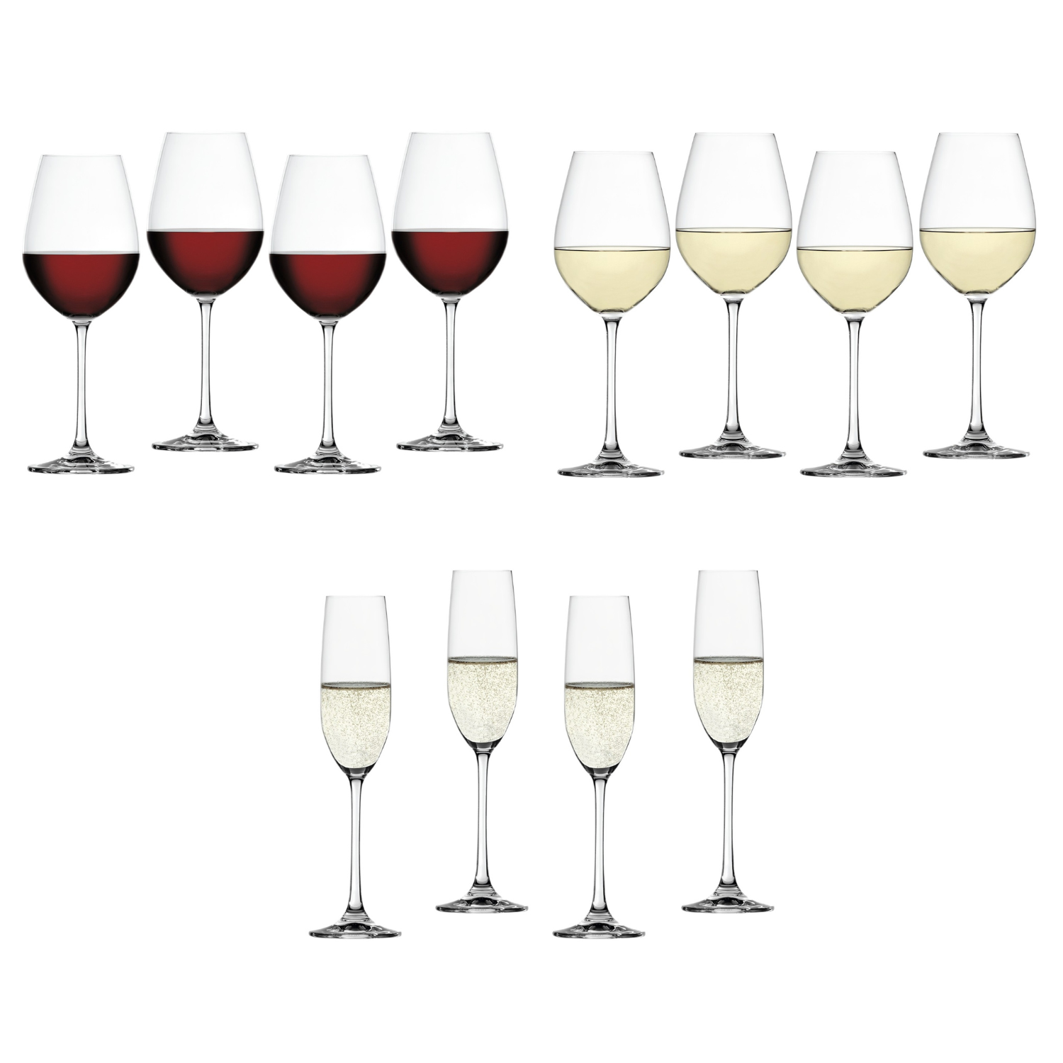 JUEGO DE COPAS SALUTE SPIEGELAU, 4 PERSONAS, 12 PZ