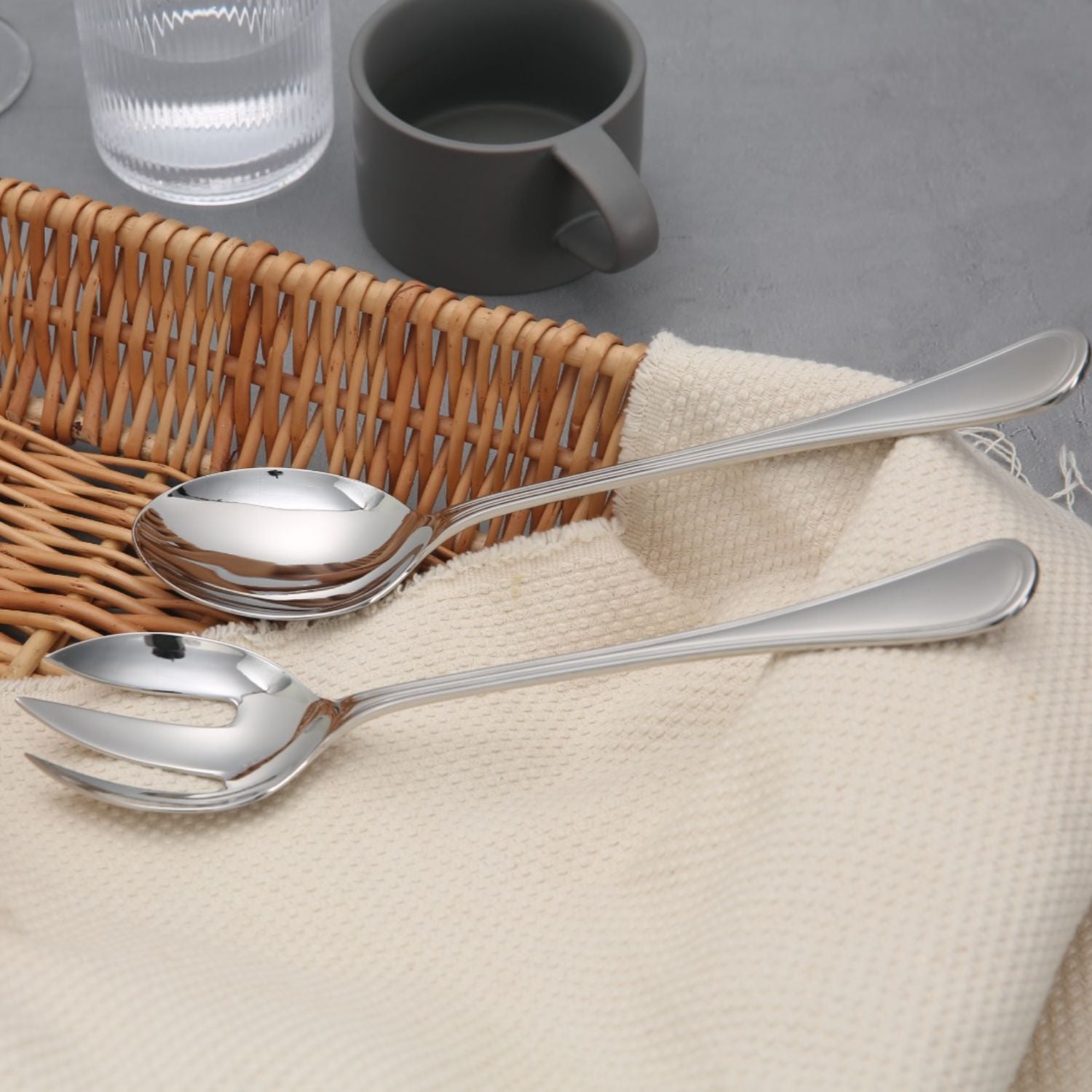 JUEGO CUCHILLERIA OXFORD Y SET ENSALADAS VIVEUR, 12 PERSONAS 100 PZ