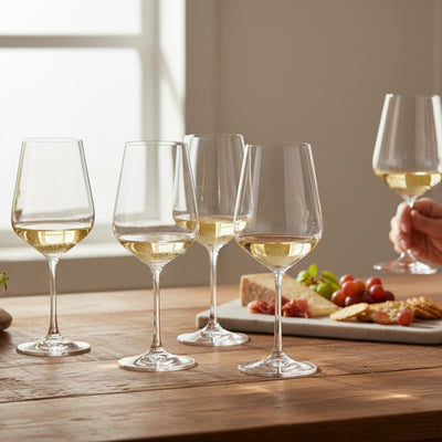 SET 4 COPAS VINO BLANCO SIENA BOHEMIA, 450 ML