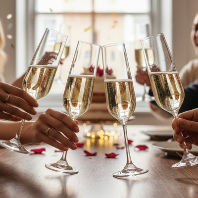 SET 4 COPAS CHAMPAGNE SIENA BOHEMIA, 200 ML