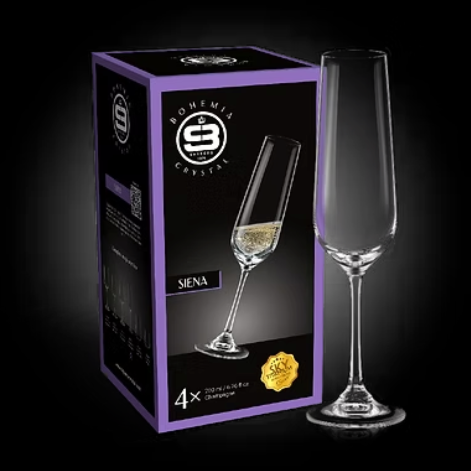 JUEGO DE COPAS SIENA BOHEMIA, 12 PERSONAS, 36 PZ