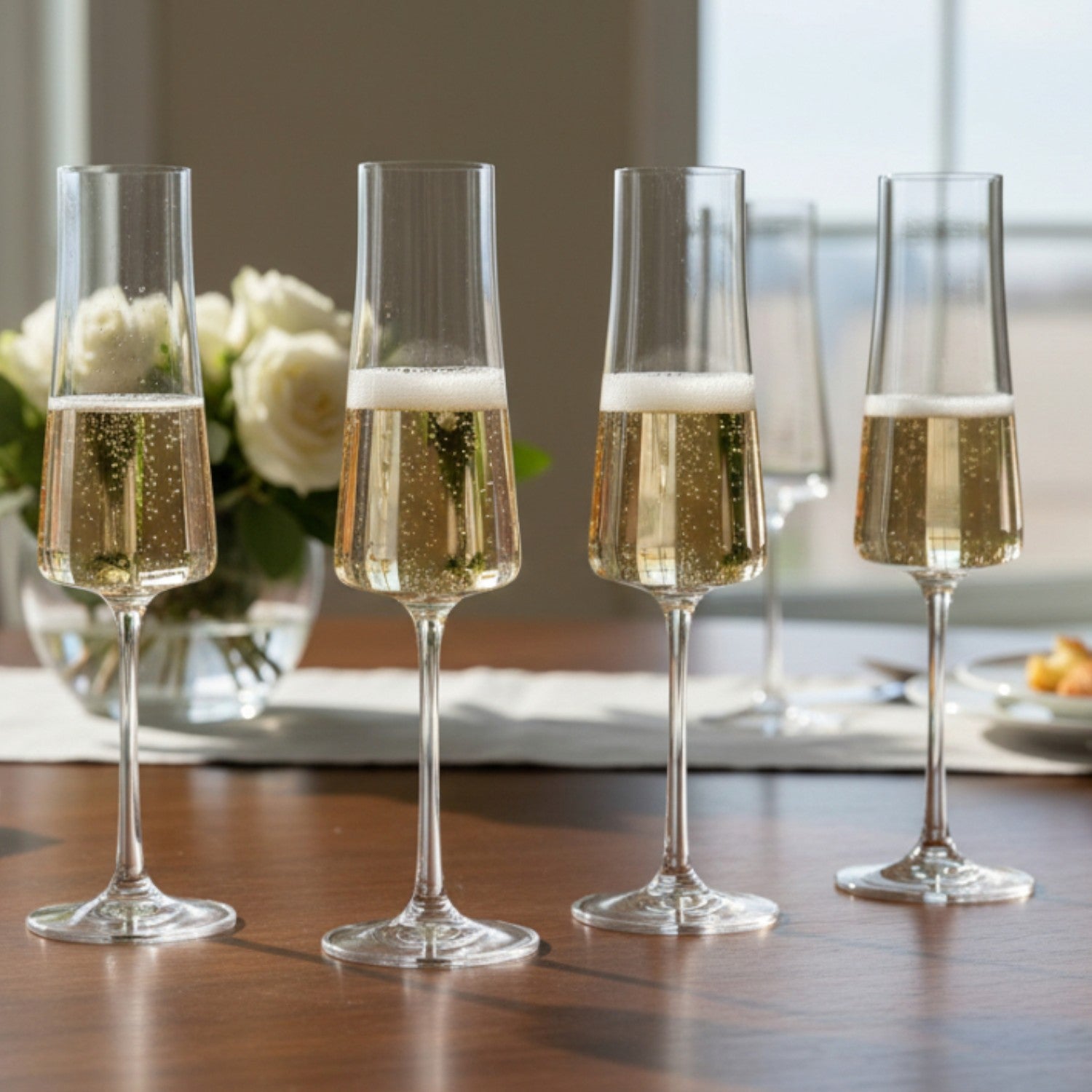 SET 12 COPAS CHAMPAGNE TRENTO BOHEMIA, 210 ML