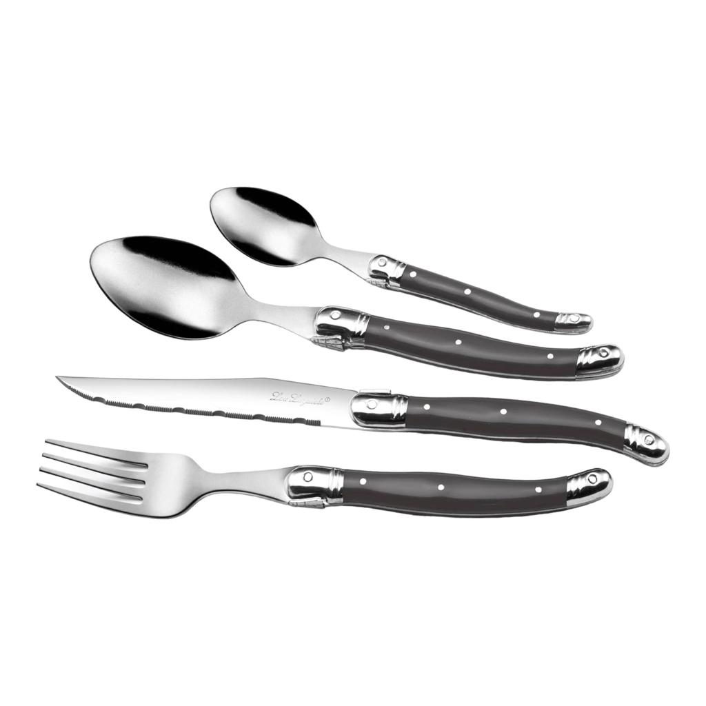 JUEGO CUCHILLERIA GRAFITO TRADITION LAGUIOLE, 6 PERSONAS, 24 PZ