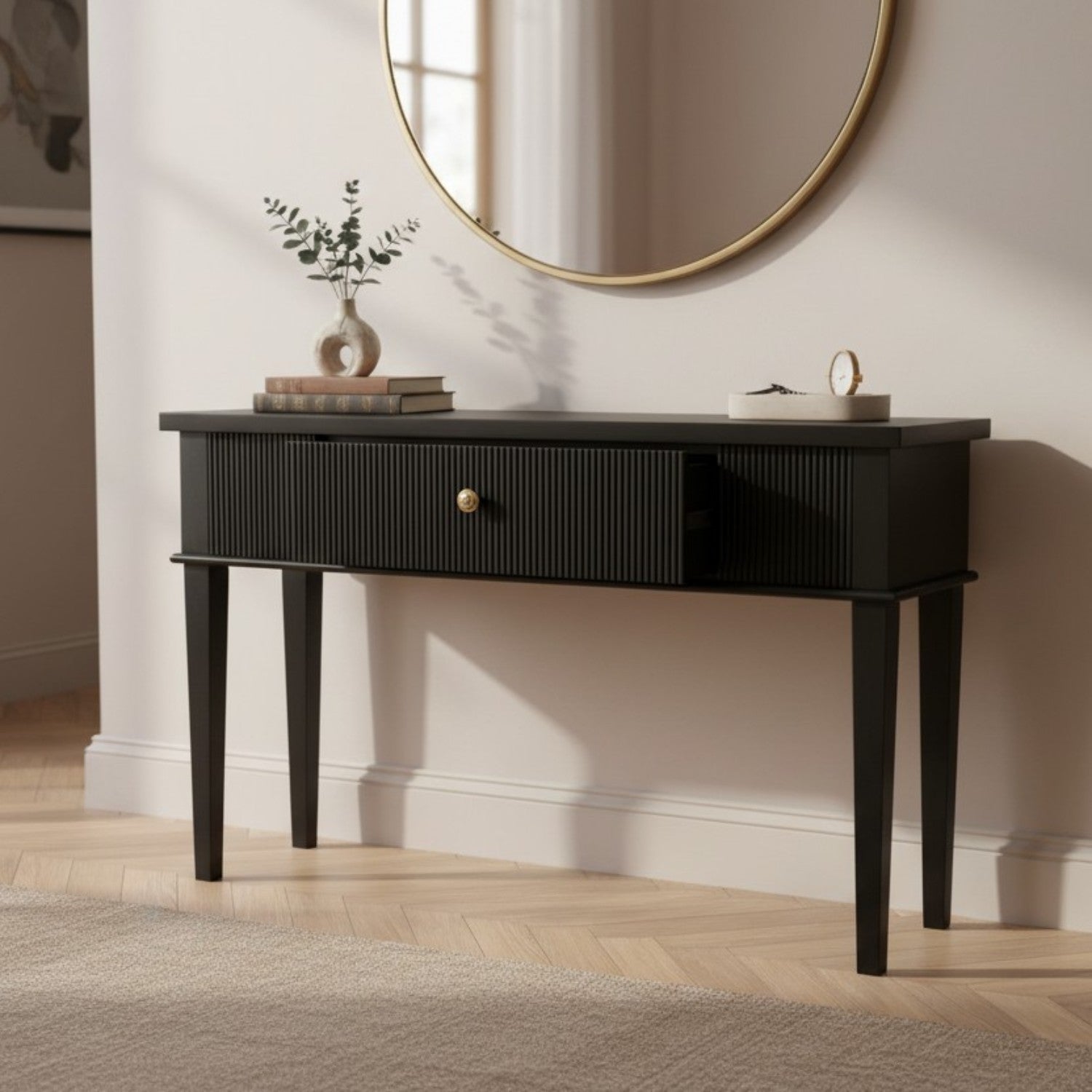ARRIMO LISTON NEGRO CAJON, 110x35x80 CM