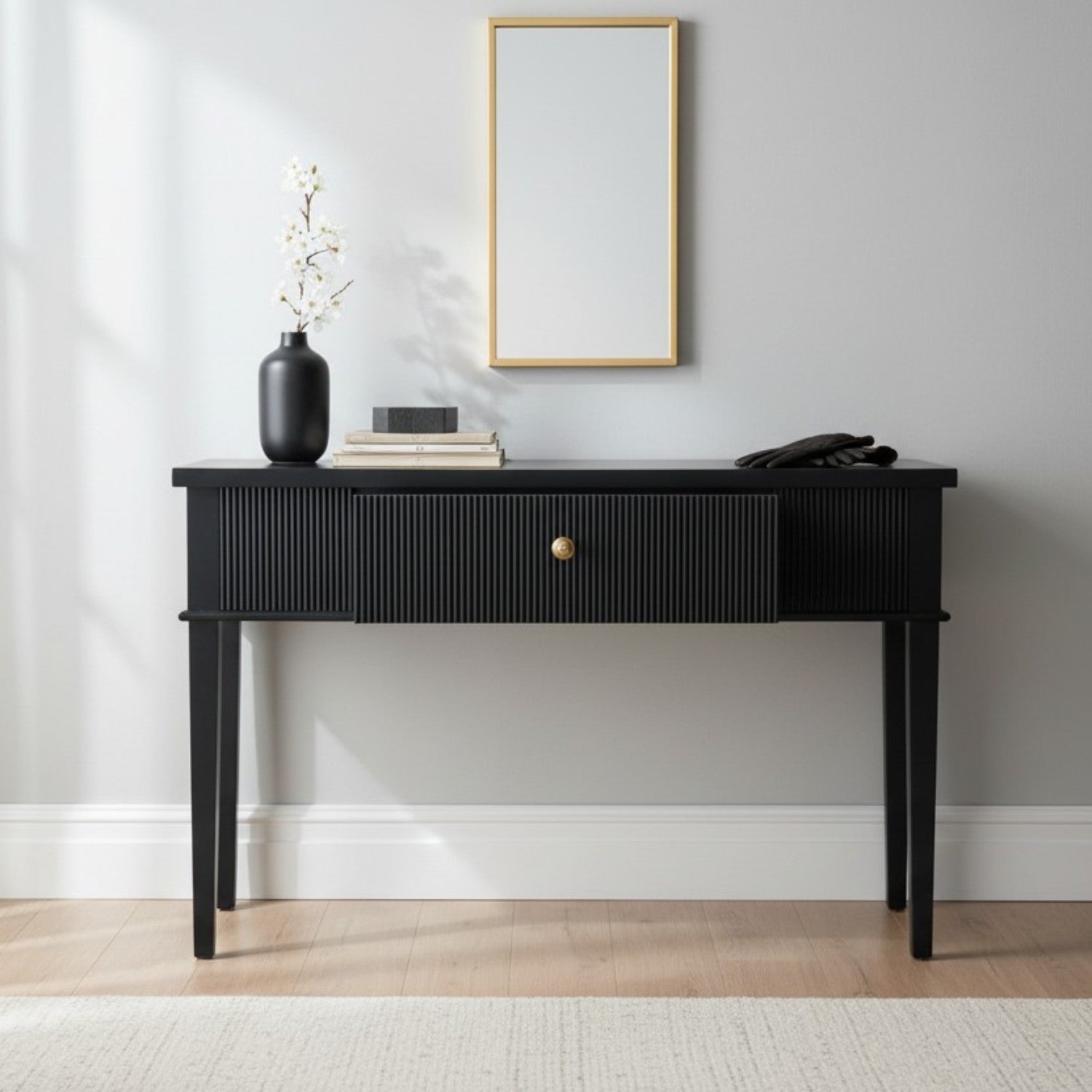 ARRIMO LISTON NEGRO CAJON, 110x35x80 CM