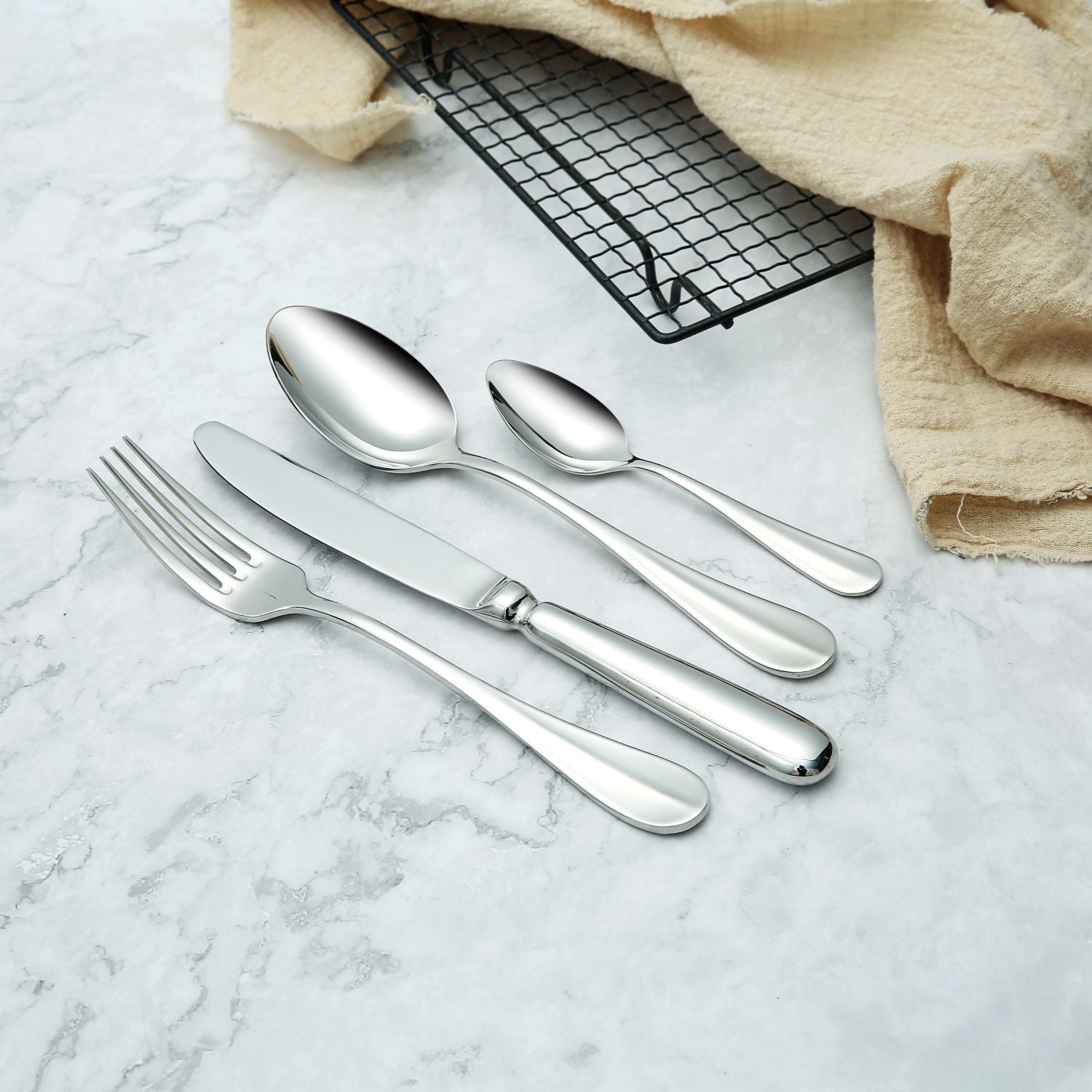 JUEGO CUCHILLERIA VERONA  VIVEUR, 12 PERSONAS, 96 PZ