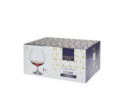 SET 6 COPAS COÑAC COLIBRI, 690 ml