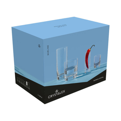 🚢 SET 6 VASOS ALTOS BOHEMIA, 470 ML