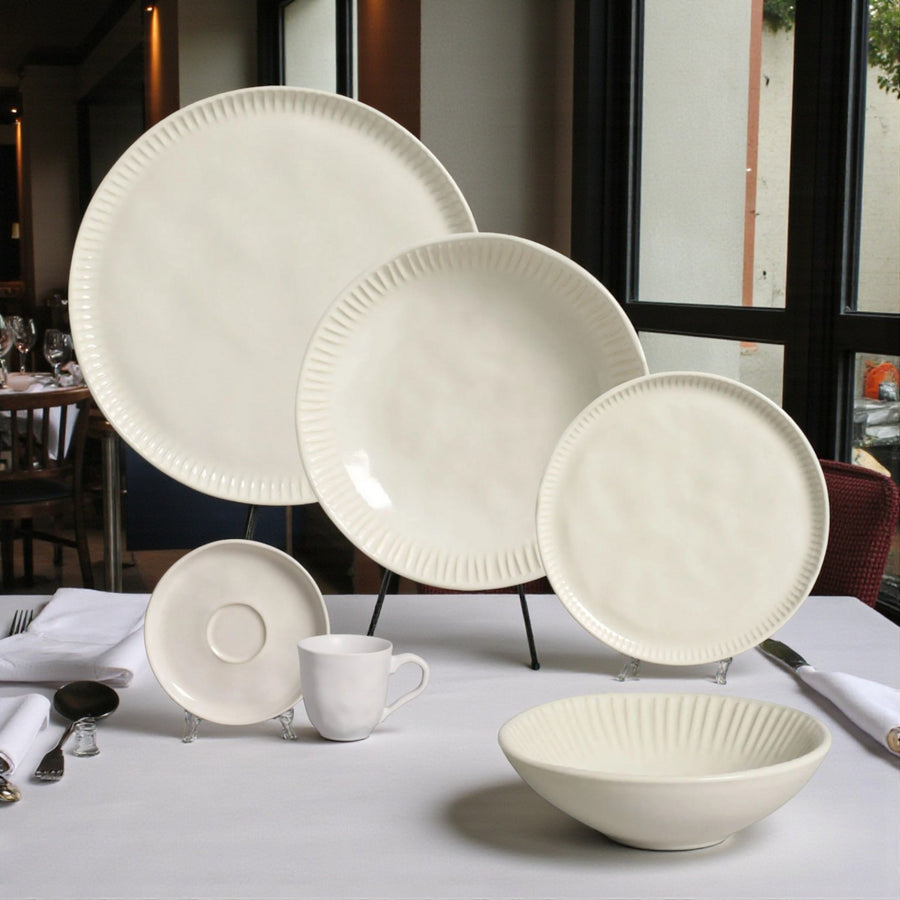JUEGO DE VAJILLA GRES LINHAS CLAY PORTO BRASIL, 6 PERSONAS, 36 PZ PZ