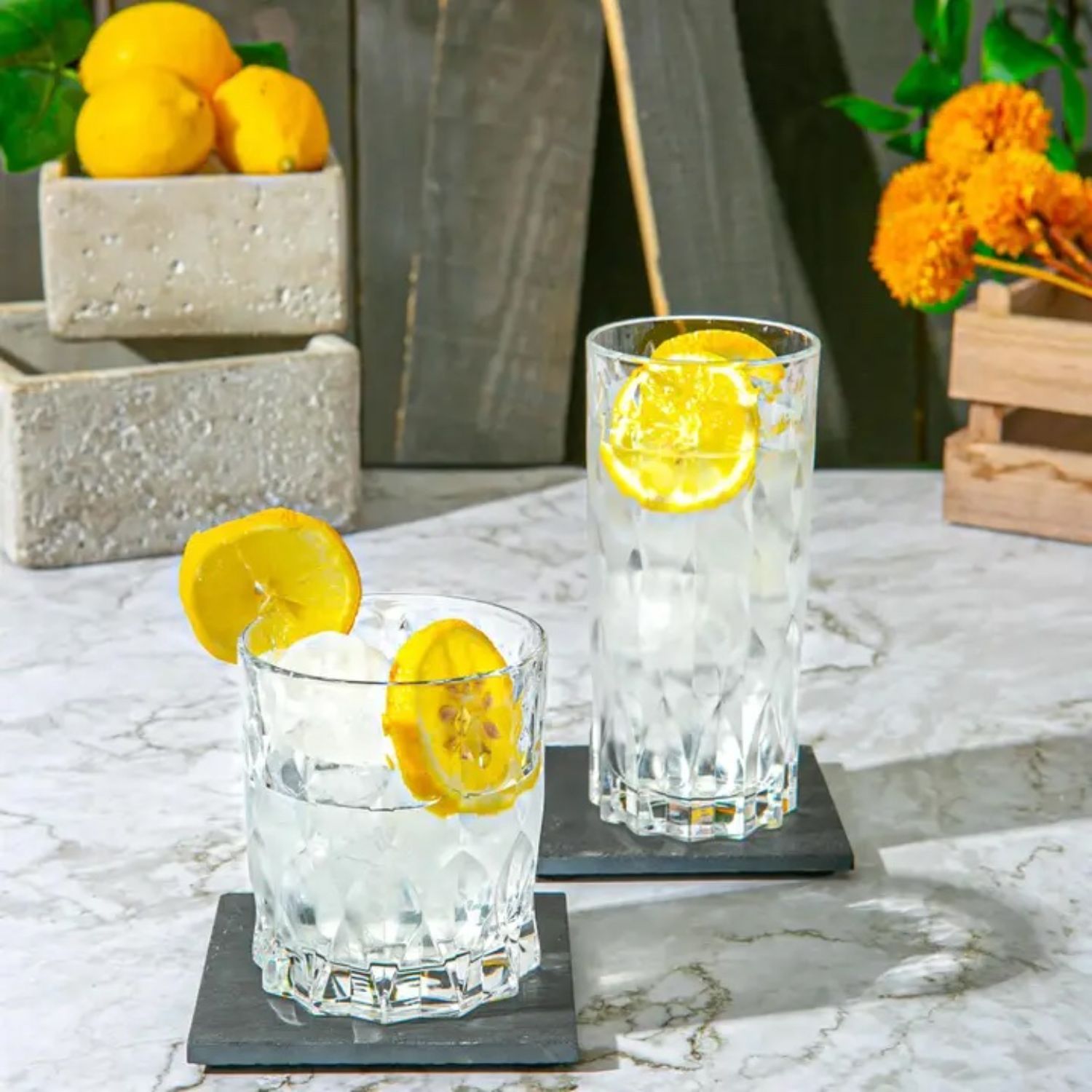 SET 6 VASOS BAJOS MARILYN RCR, 340 ml