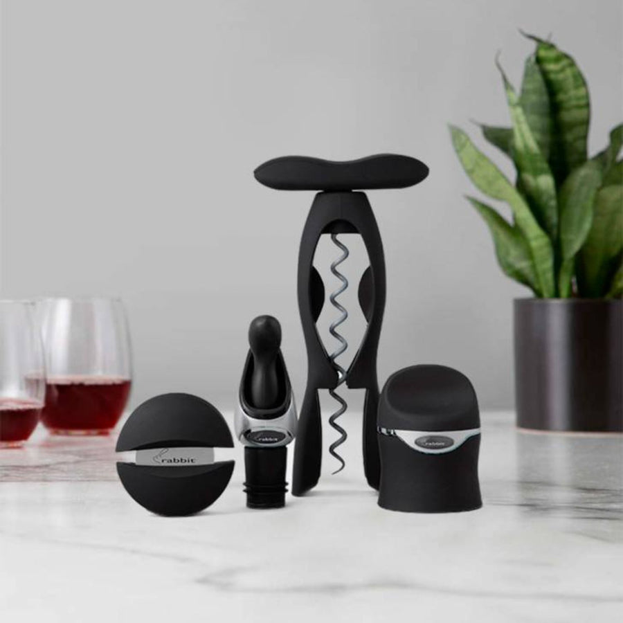 SET 4 ACCESORIOS VINO RABBIT