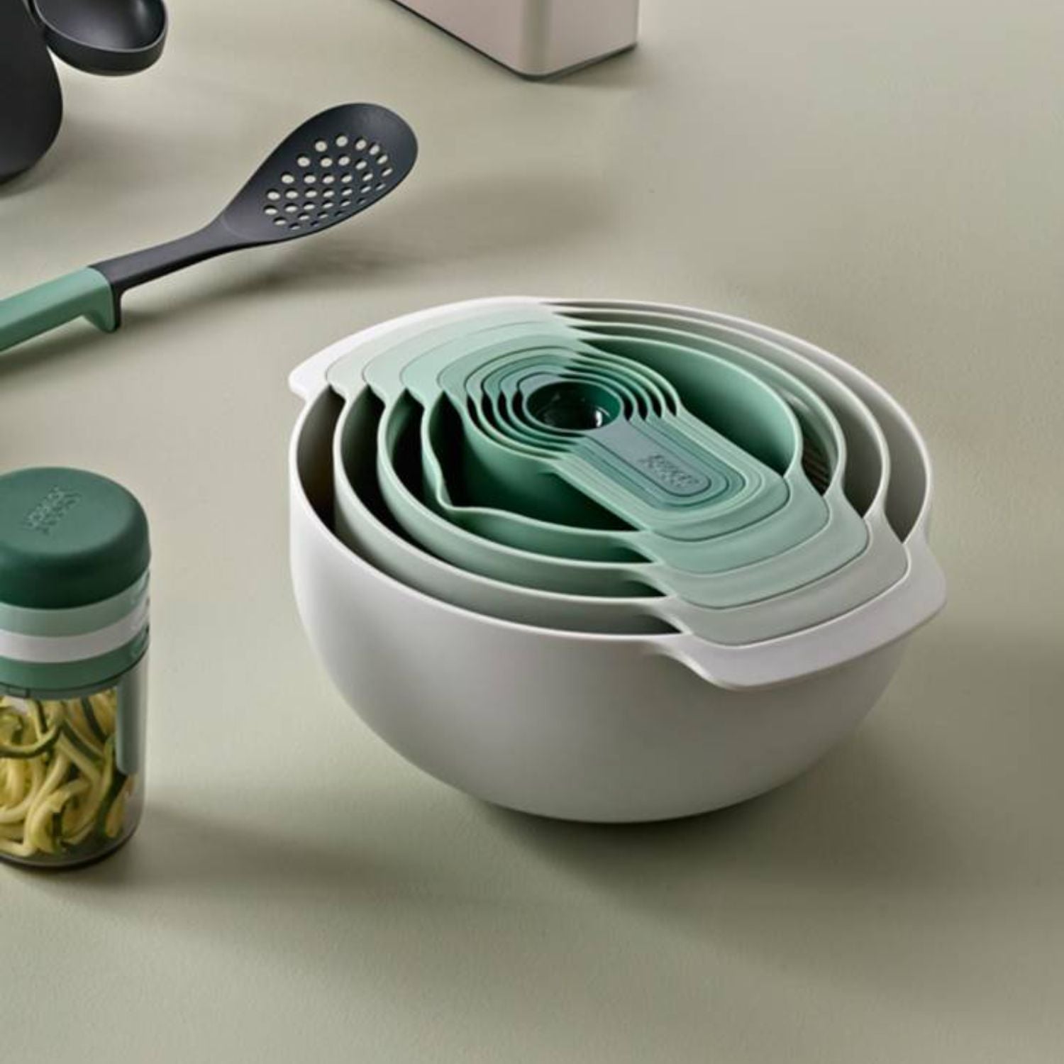 SET 9 PIEZAS PREPARACION ALIMENTOS JJ, 28.5x14.5 CMS