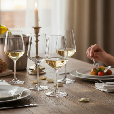 SET 4 COPAS VINO BLANCO SIENA BOHEMIA, 450 ML