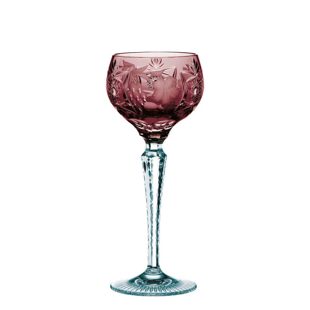 JUEGO 6 COPAS CRISTAL COLOR TALLADO TRAUBE NACHTMANN, 230 ml