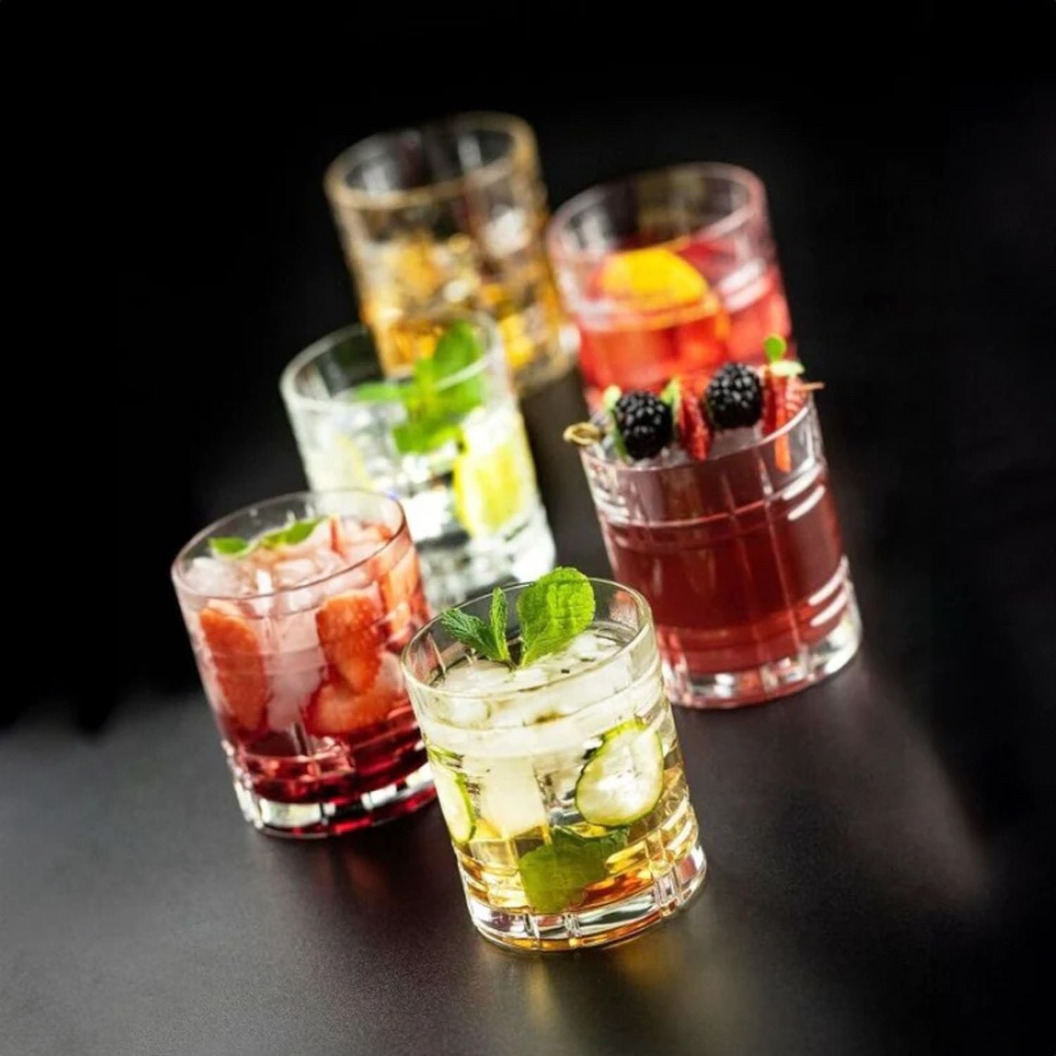 SET 6 VASOS BAJOS ANY RCR, 340 ml