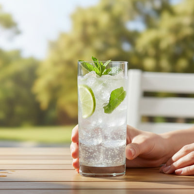 SET 12 VASOS ALTO FIRENZE BOHEMIA, 350 ML