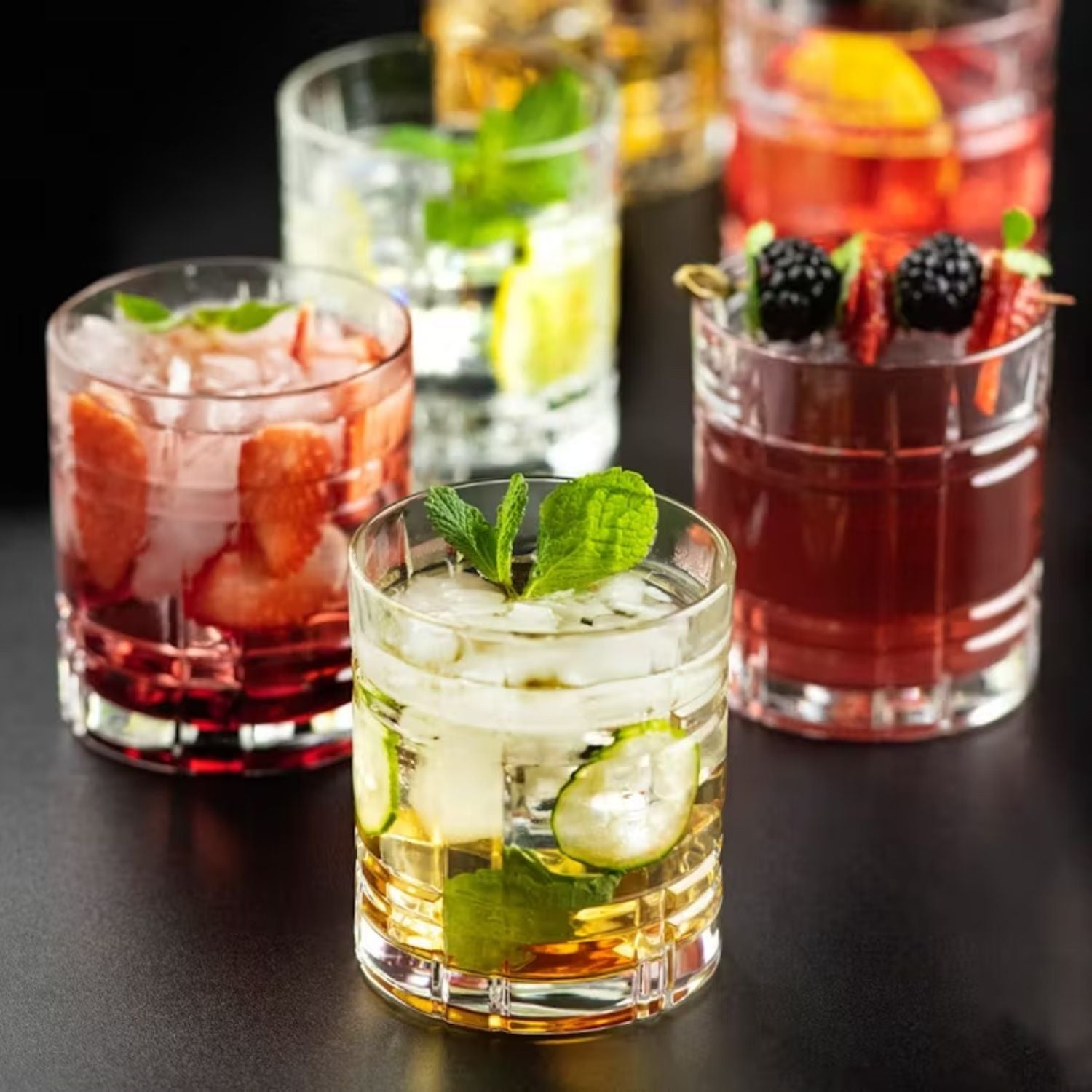 SET 6 VASOS BAJOS ANY RCR, 340 ml