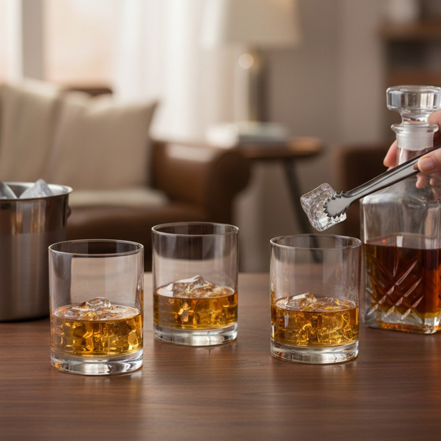 SET 4 VASOS BAJO FIRENZE BOHEMIA, 320 ML