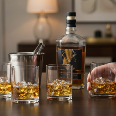 SET 4 VASOS BAJO FIRENZE BOHEMIA, 320 ML