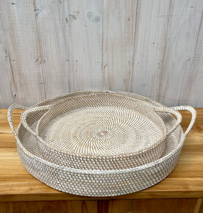 SET DOS BANDEJAS CON ASA RATTAN (7151881846818)